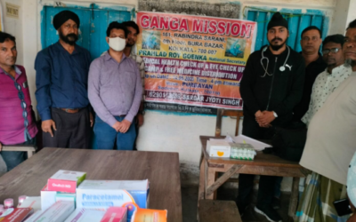 बागनान में गंगा मिशन के शिविर में 430 मरीजों का उपचार