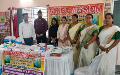 गंगामिशन के शिविर में 150 मरीजों का इलाज