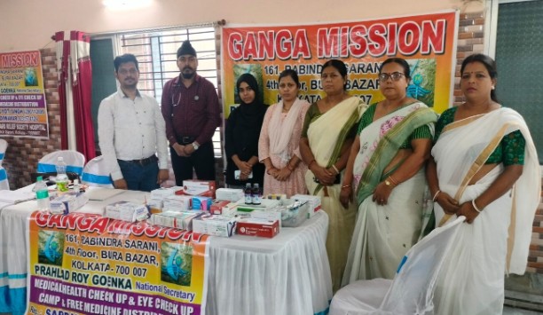 गंगामिशन के शिविर में 150 मरीजों का इलाज
